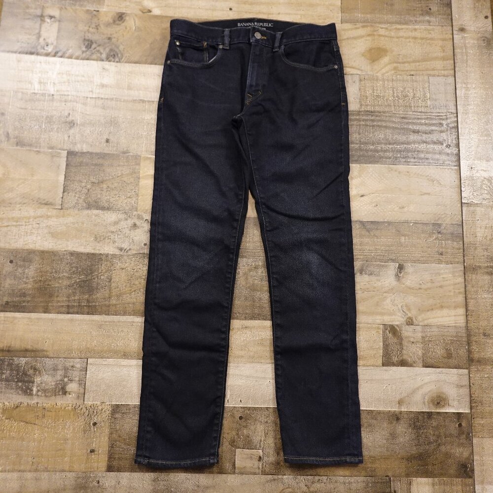 Banana Republic Traveler Slim Jeans Men’s 32x32 Dark Wash Stretch‎